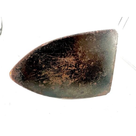 Authentic 1800s Antique Cast Iron SAD 6 Primitive Rustic Decor Door Stop paperwt - Picture 5 of 7